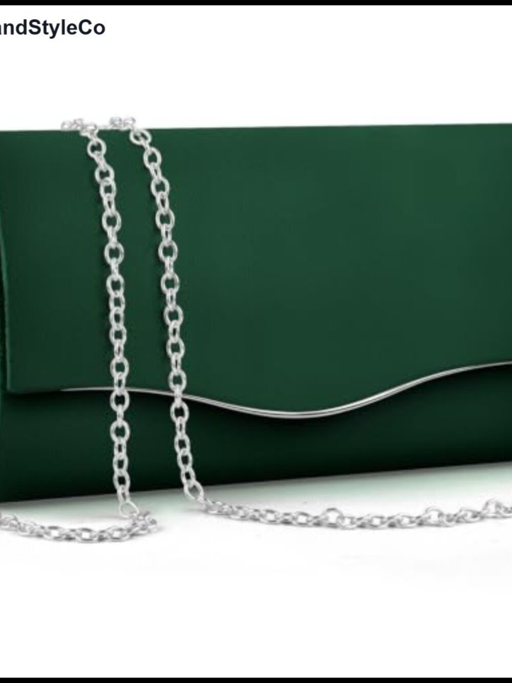 Women's Faux Suede Envelope Clutch Chain Evening Bag